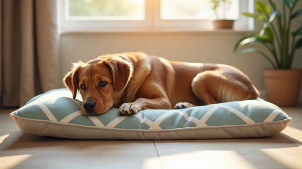Un coussin déhoussable pour chien alliant confort et praticité